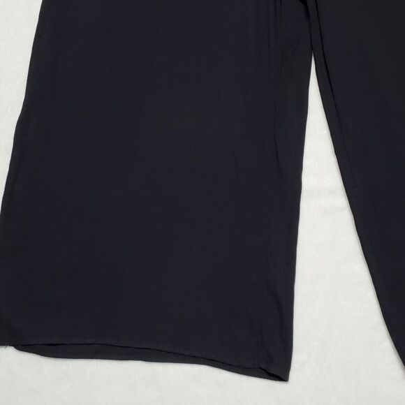 JUSTFAB Black Cold Shoulder Wide Leg Lace Belted Halter Plus Size Jumpsuit 1X - Picture 8 of 13